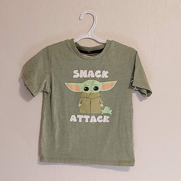 Star Wars Kids Snack Attack Green 4T Tshirt - Picture 3 of 9